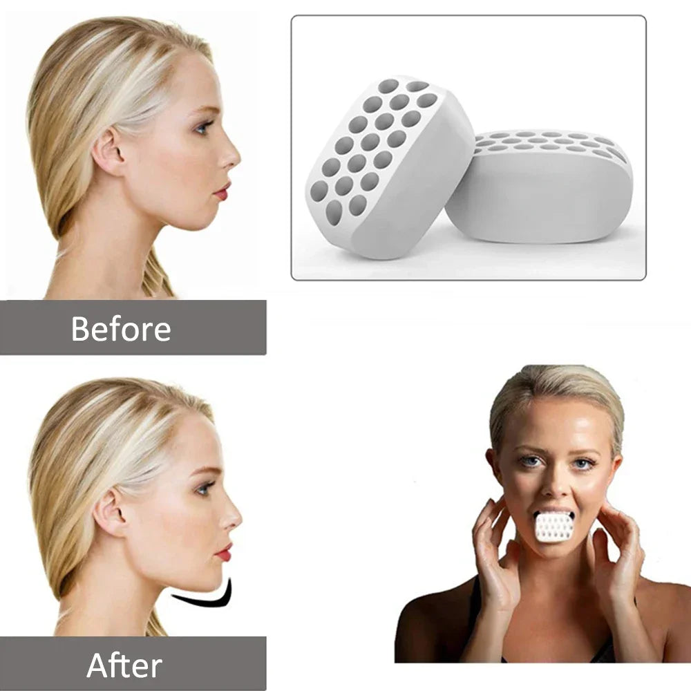 Jaw Exerciser Ball - Facial Muscle Trainer and Chewing Workout Equipment